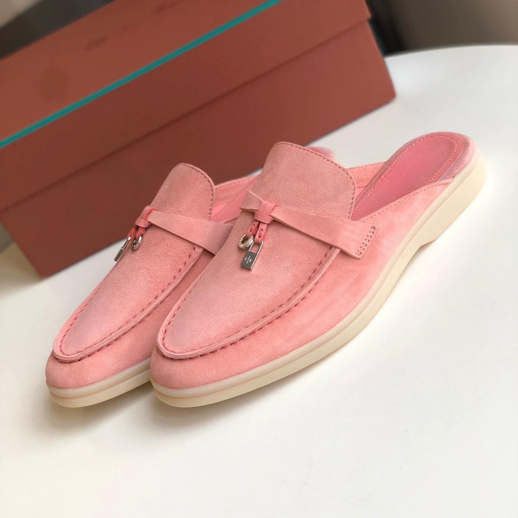 Fashion Design Suede Loafer Men Summer Flat Moccasins Comfortable Luxury Geniune Leather Men's Loafer Casual Women Shoes