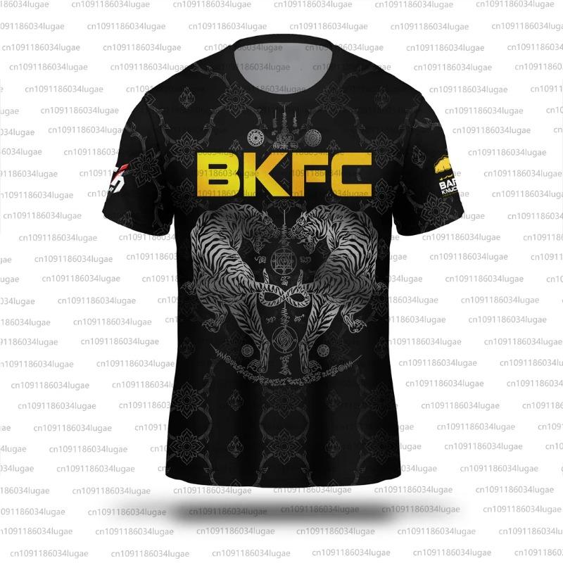 BKFC Боксерская Фанатская Одежда Мужчины Женщины Дышащая Спортивная Одежда Мужчина Дети Лето Повседневная Футболка с Круглым Вырезом Мужская С Короткими Рукавами Топы Футболка