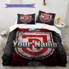 Ssv Jahn Regensburg Custom Name Pattern Bedding Quilt Set Quilt Cover Pillowcase Home Birthday Gift(1 * Duvet Cover + 2 * Pillowcase, Without Core)