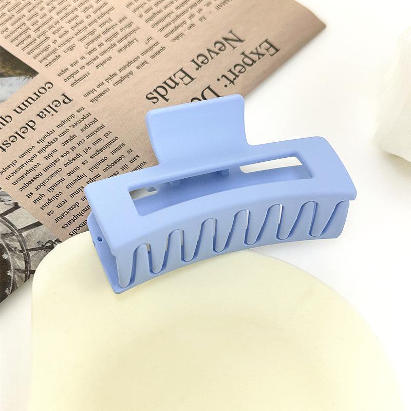 Корейская заколка для волос женская «Акула» высокого класса с матовым покрытием - Однотонная, Большого размера