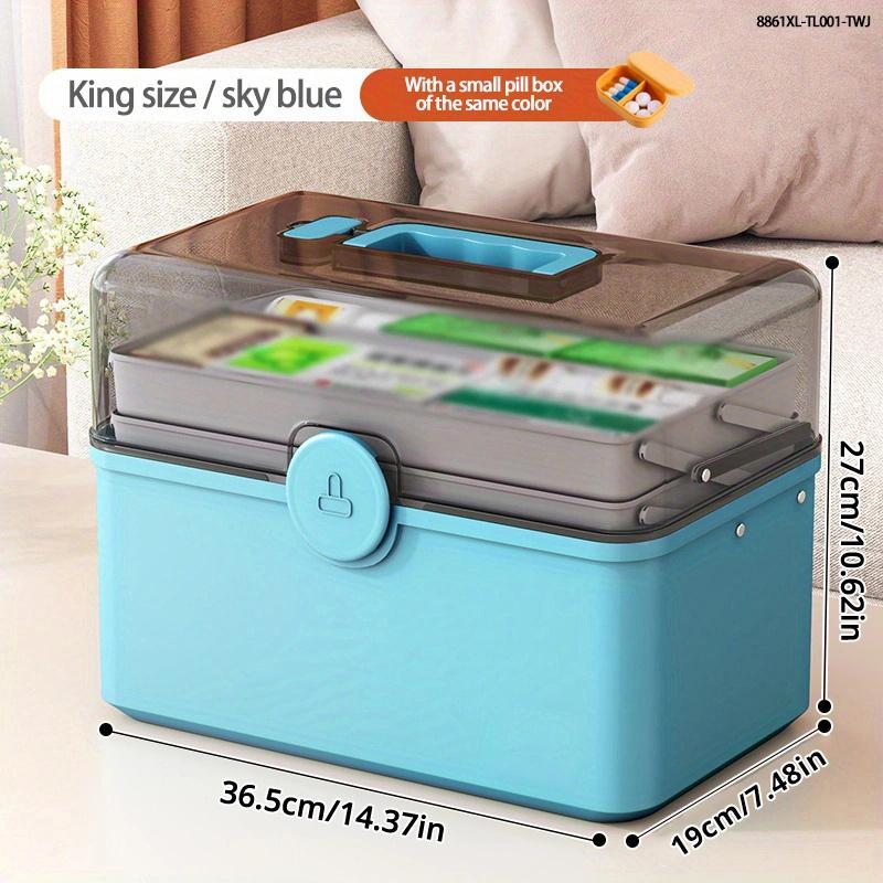 1pc Large Capacity MultiLayer Medical Box - First Aid Kit, Spacious Medicine Storage Container for Organizing Pills, Bandages, Medical Supplies