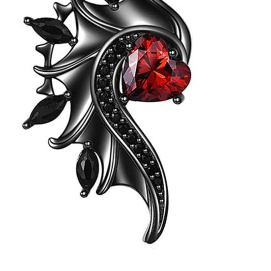 Yousheng 1/2 шт. ожерелья для пар в форме крыла, декор со стразами, символизация любви, демон, ангел, соответствующее ожерелье, подарок на день Святого Валентина, ожерелье с подвеской