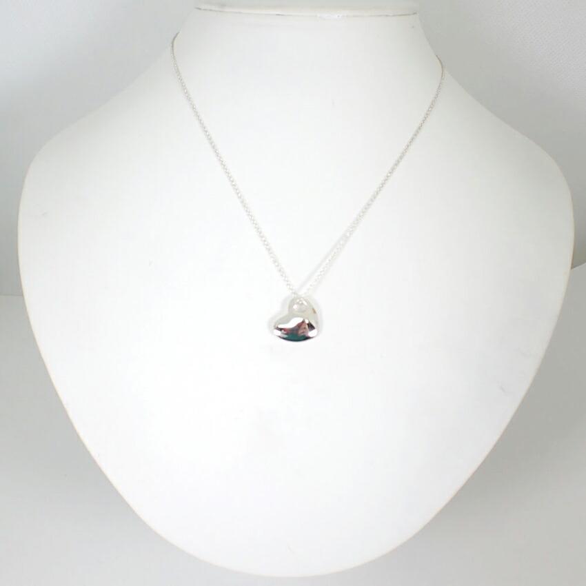 [Б/у] TIFFANY/Tiffany 925 кулон/ожерелье в форме сердца [g373-55]