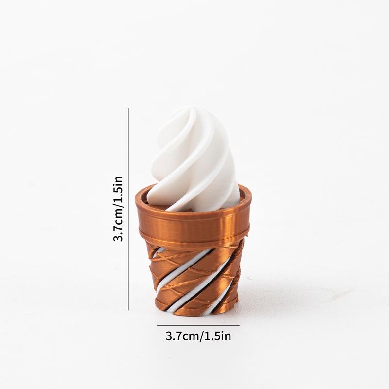 3D Printed Spiral Cone Impossible Passthrough Fidget Toy Three-Dimensional Spiral Decompression Spinning Ornament Relief Toys