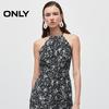 Only Весеннее платье 2025 года с принтом, без рукавов, с халтер-вырезом и завязками на талии