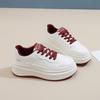 2025 Spring Little White Shoes Women's New Korean Version Ins Female Students Heightening Platform Sports Board Shoes Trend Versatile A17