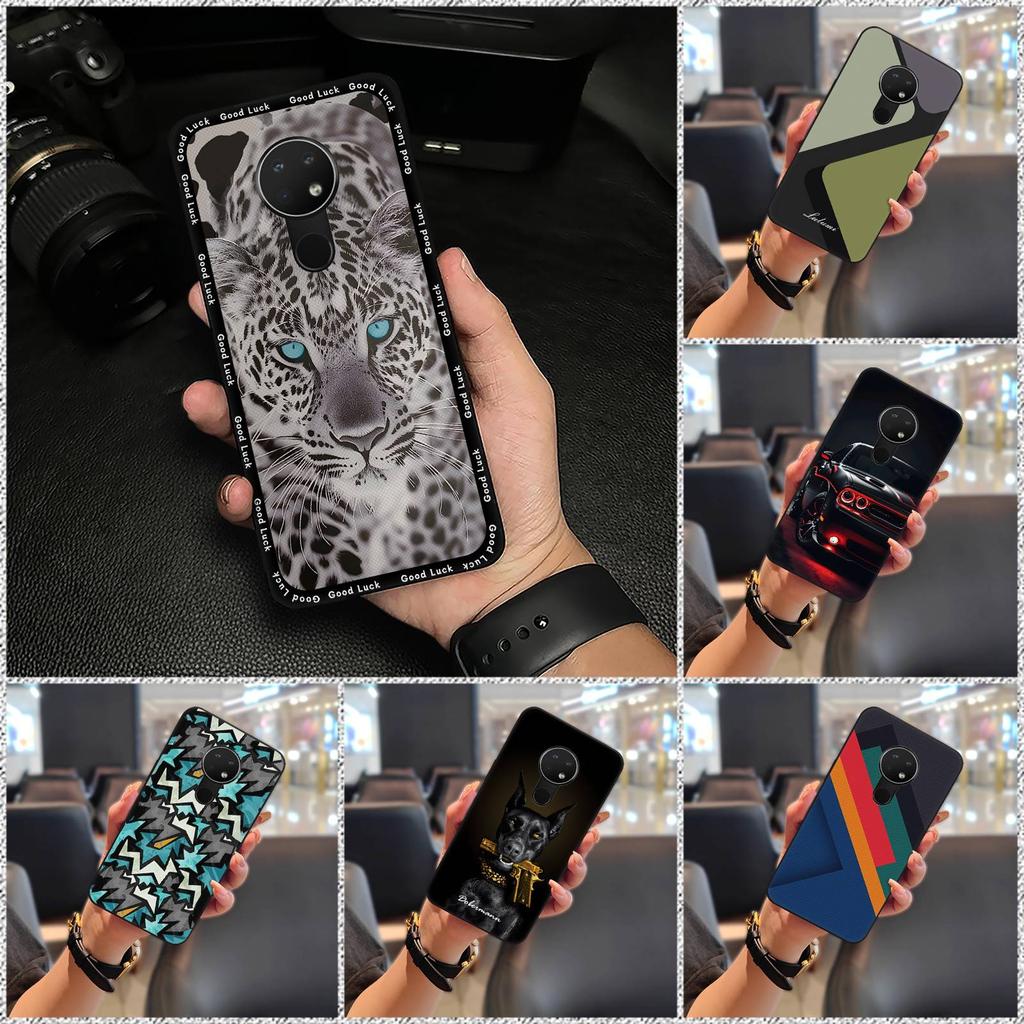 Full Wrap Protective Phone Case For Nokia 6.2/7.2 Fashion Design Cartoon Cute Anti-knock Dirt-resistant Anti-dust TPU