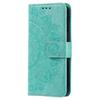 For Samsung Galaxy A17 Stand Case Imprinted Totem PU Leather Wallet Phone Cover with Wrist Strap