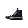 1970s Comfortable Versatile Durable High-Top Skate Shoes Unisex Sneakers Black A15743C