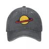 Chuckie Saturn Space Baseball Cap Vintage Distressed Washed Headwear for Unisex Women Outdoor Workouts Hats Cap