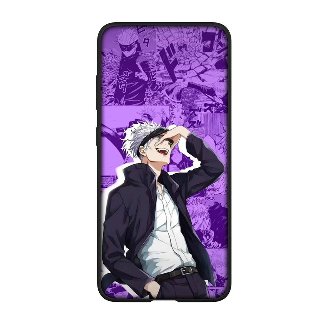 For Samsung Galaxy S24 S23 iPhone 16 15 14 Xiaomi Redmi Note 13 12 11 10 8 Plus 9 Pro Max X XR Case Anime Jujutsu Kaisen Gojo Satoru OPPO Huawei Cover
