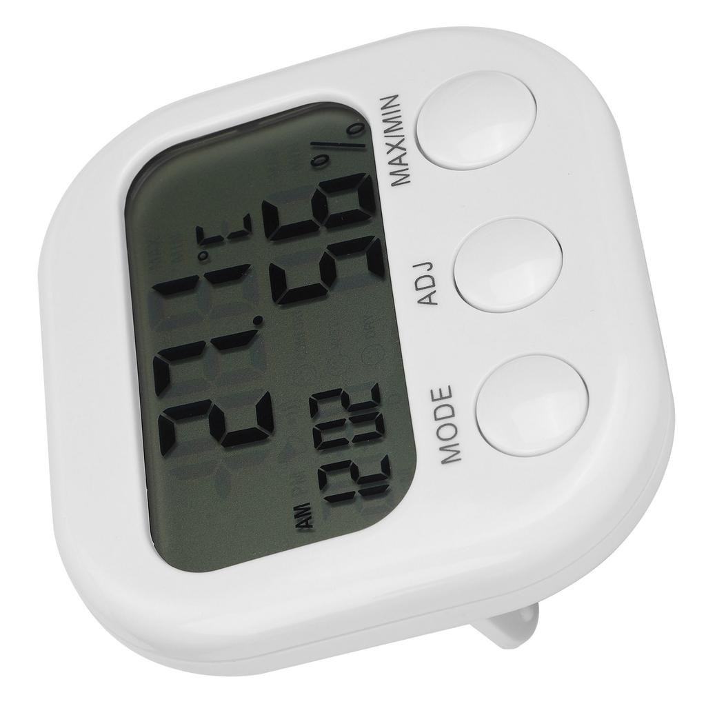 ThermoHygrometer Portable Digital Hygrometer Indoor Home Thermometer Alarm Clock