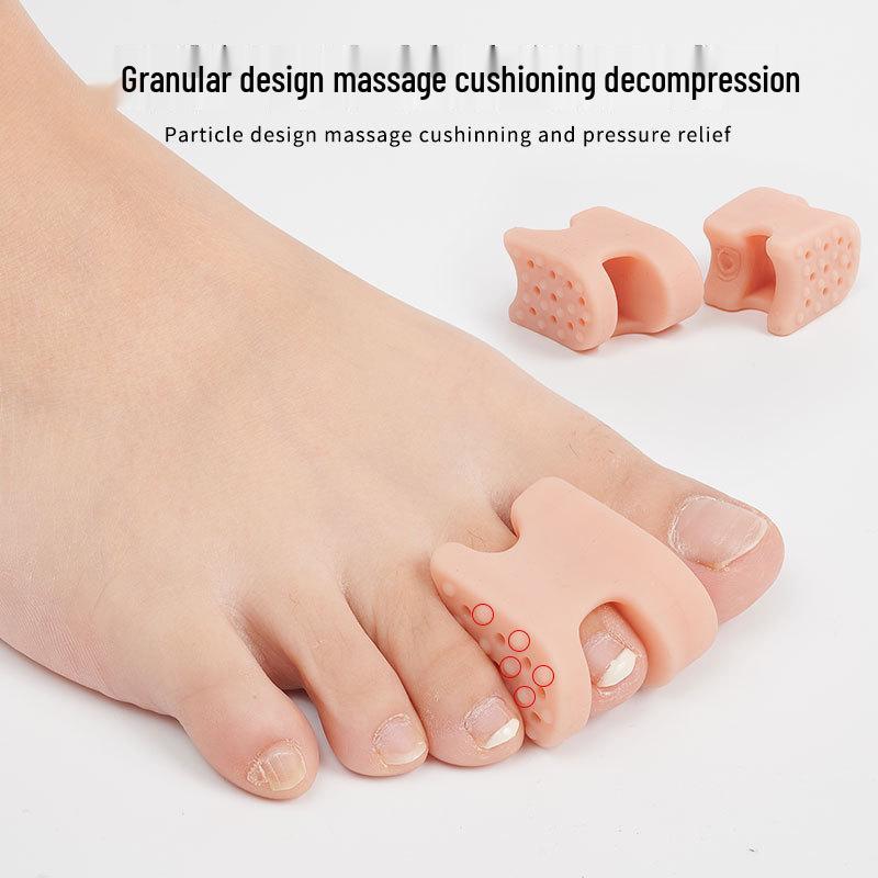 Мягкий сепаратор для пальцев ног SEBS с одним отверстием для дневного и ночного использования - Облегчение вальгусной деформации большого пальца стопы и бурсита