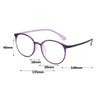 Ultralight Round Reading Glasses For Women Men Anti Blue Light Presbyopic Eyeglasses Magnifier Diopter +1.0 1.5 +2.0 2.5 To +4.0
