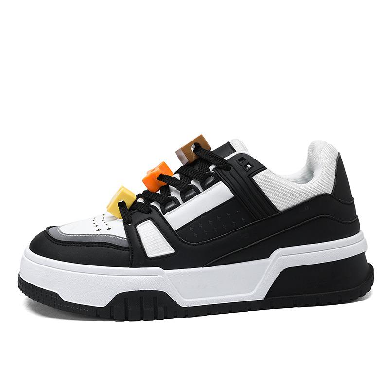 Модные трендовые кроссовки на платформе для мужчин, модный дизайн, зеленые мужские туфли для скейтбординга, повседневная спортивная обувь из кожи для мужчин, теннисные туфли для мужчин