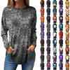 Tee Shirts For Women Fall Casual Long Sleeve Shirts Sweatshirt Halloween Printing Top Pullover
