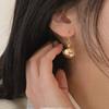 [Earrings Available] King Silver Ball Gold Ball 15mm Hook Drop Earrings