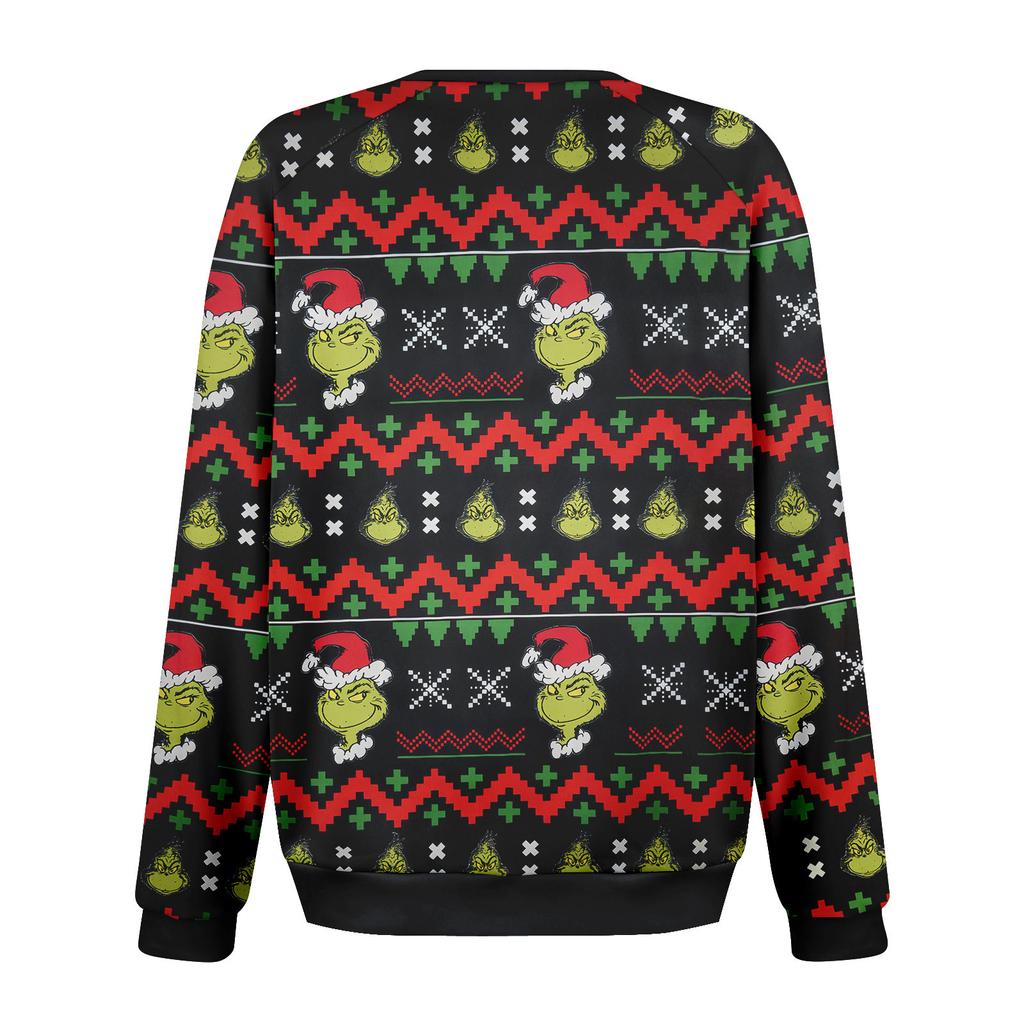 Женская толстовка с длинным рукавом, повседневная, с круглым вырезом, симпатичная, с принтом, легкая толстовка с карманом