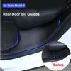 Rear Door Sill Protective Cover FOR Tesla Model Y ABS Car Door Sill Protector Anti-dirty Strip Car Interior Decoration