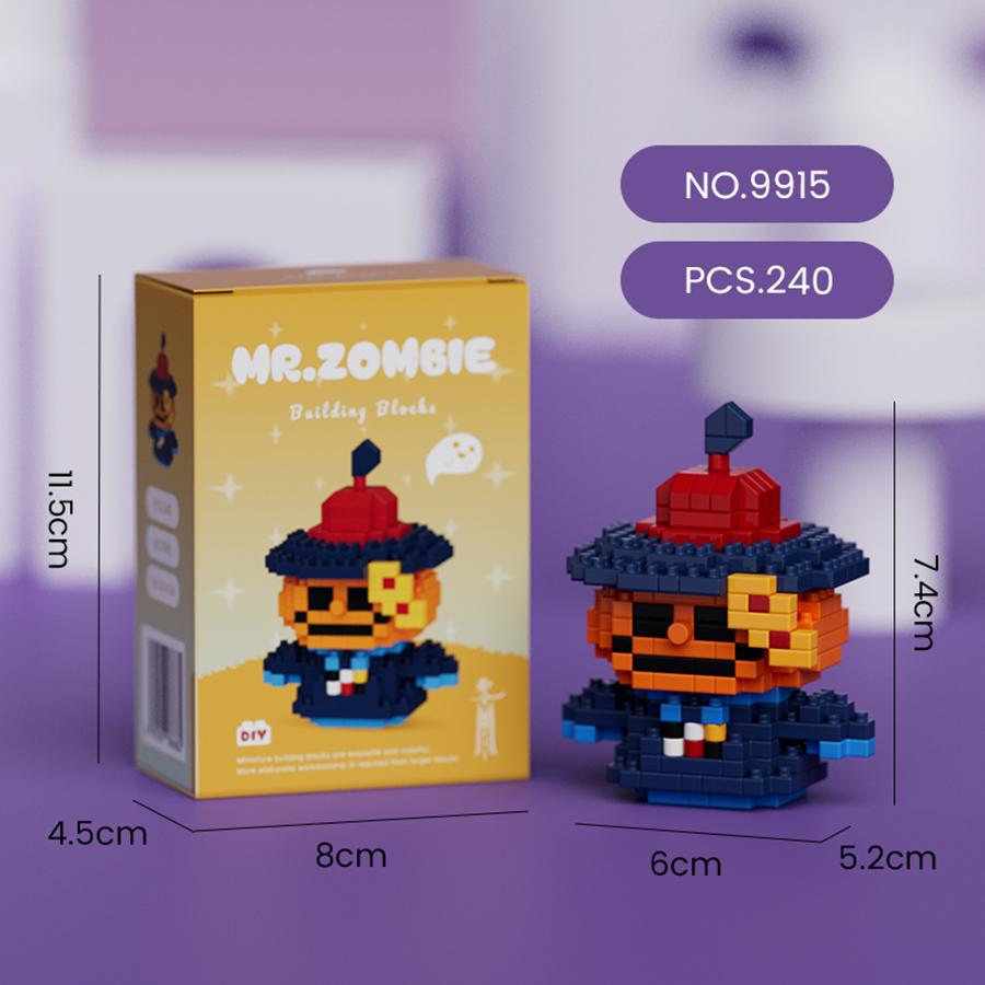 Хэллоуинское украшение Мини-фигурки Призрак Микро-строительные блоки DIY Игрушки для детей Подарки на Хэллоуин