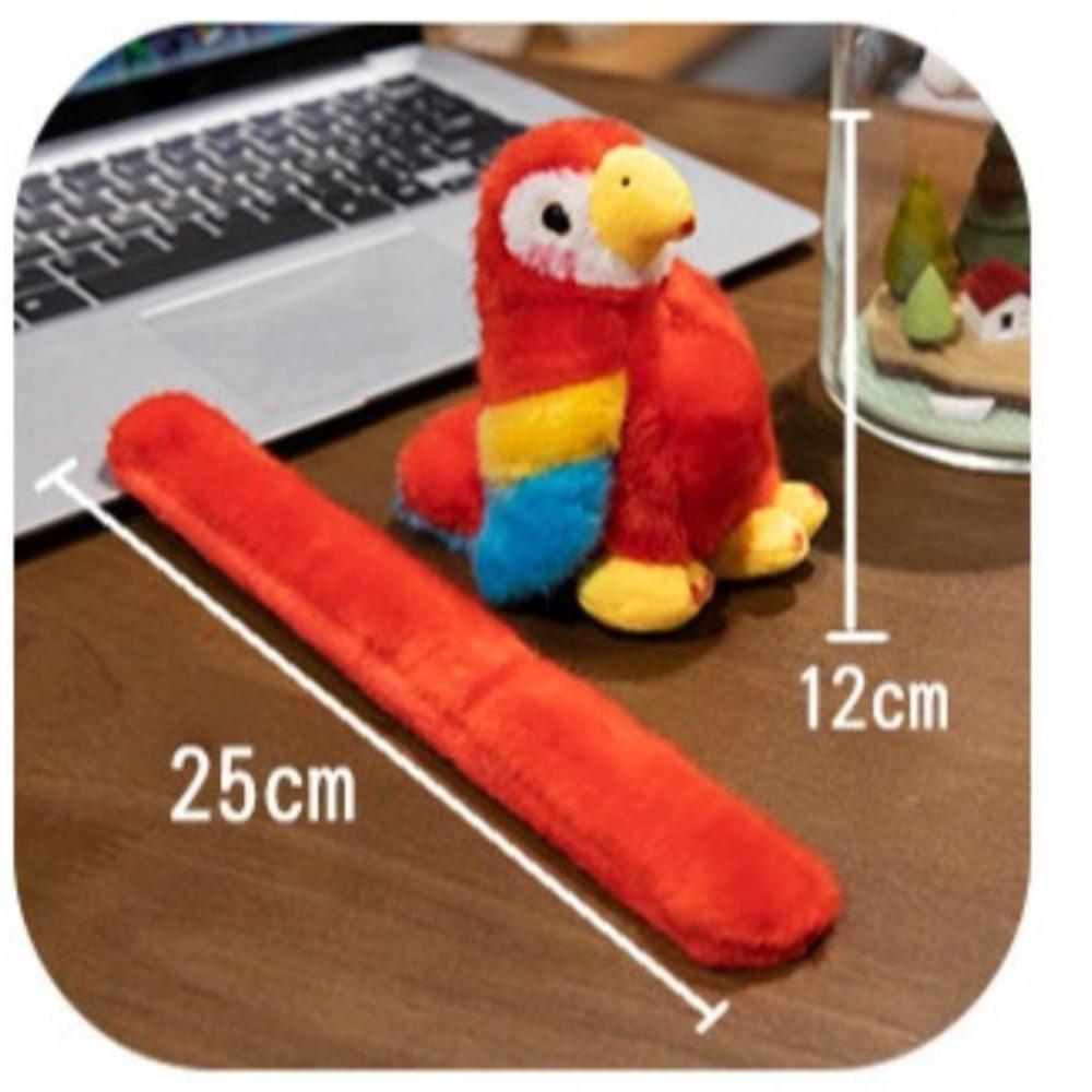 Интерактивная игрушка попугай шлепок защелка обертка кавайный плюшевый браслет на руку новый браслеты с животными шлепки