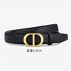 Trendy Women's 2024 Fashion Summer Must-have Black Pu Belt For Casual Outfits