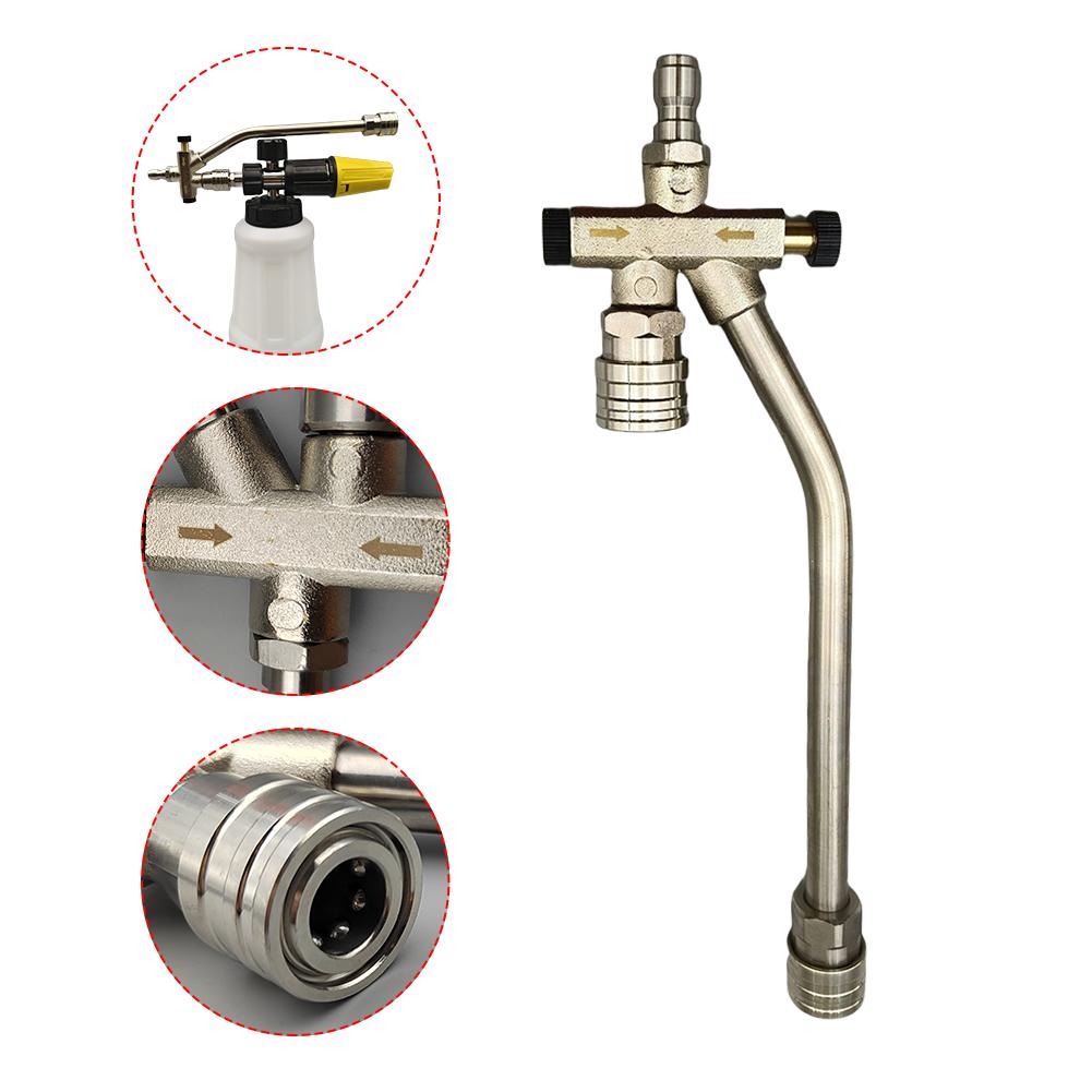 Dual Valve Foam Gun Dual Valve with Colorful Nozzle Dual Valve Snow Foam Spray Gun Dual Purpose Switch for High Pressure Washer