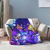 Cartoon SpongeBob SquarePants Blanket Flannel Vintage Soft Throw Blanket for Bedding Lounge Spring/Autumn