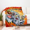 Tom & Jerry Cute & Cuddly Native American Tom & JerryBlanket Flannel Throw Blanket for Sofa, Bed, Travel, Camping, Office