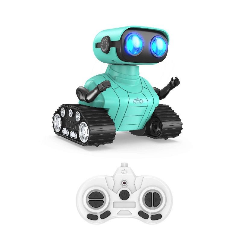 Перезаряжаемый 2,4G RC Танцующий Робот Игрушка Светодиодные Мигающие Глаза Звук Световой Эффект Робот на Пульте Управления для Детей Мальчиков Девочек