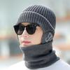 Hats for Men Winter Warm and Cold Proof Woolen Hats Men's Knitted Hats Men's Big Head Cold Hats Boys' Chaowenling Cotton Hats