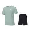 Anta Summer Moisture-Wicking Short Sleeve T-Shirt Quick-Dry Breathable Thin Casual Sports Set Unisex Tops, Bottoms 192537973D-2