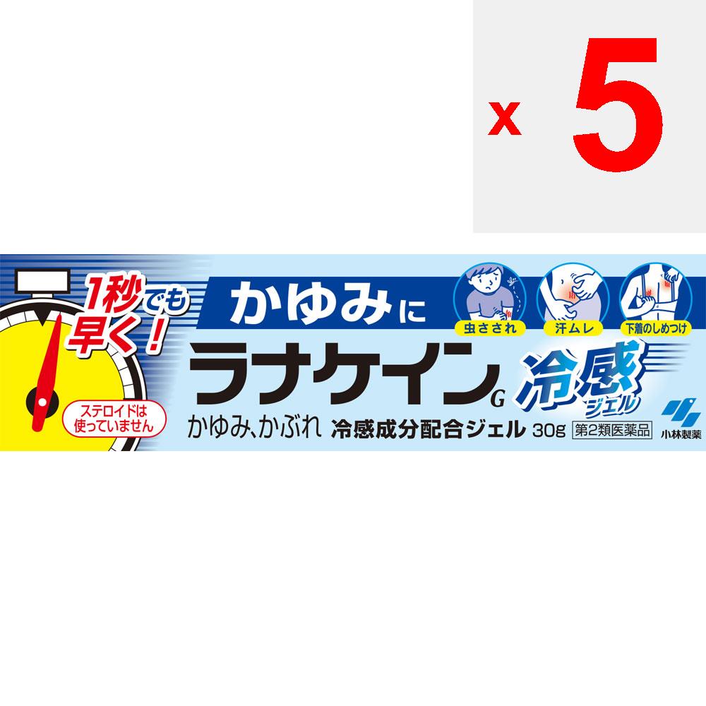KOBAYASHI Pharmaceutical Ланакаин Холодный гель 30 г Нестероидные препараты Зуд, сыпь, экзема, укусы насекомых, дерматит, крапивница, потница, язвы, обморожение