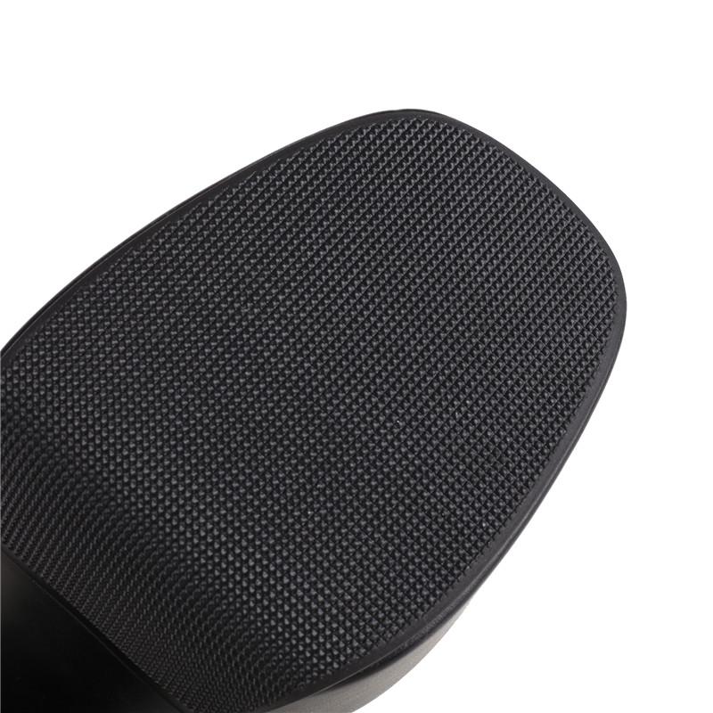 Женские сапоги на высоком каблуке осень и зима новые водонепроницаемые толстые каблуки однотонные средние сапоги универсальные сапоги большого размера