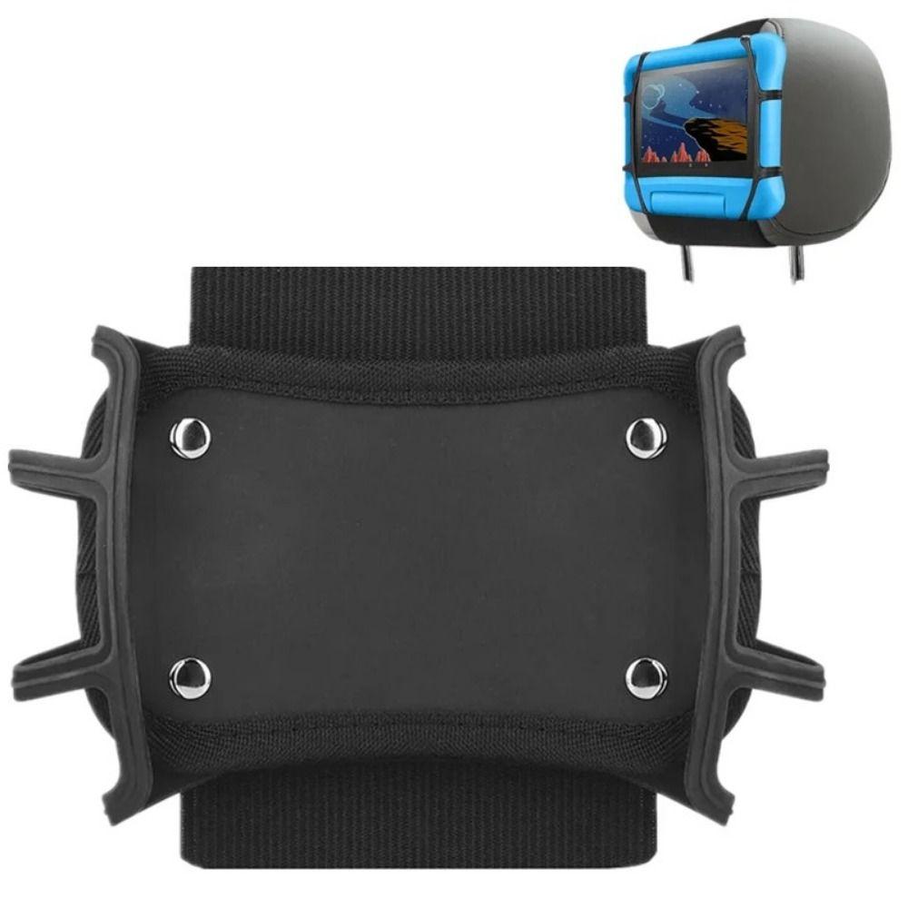 Silicone Holding Net Car Headrest Tablet Holder Black Tablet Mount for Car Back Seat  Kids