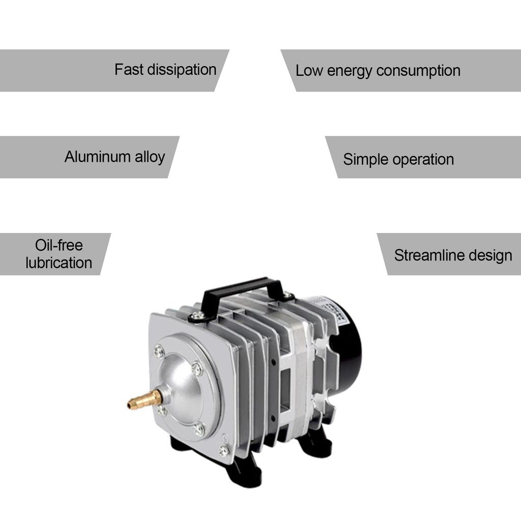 Коммерческий воздушный насос 45 Вт с одним выходом и 6 клапанами для аквариума