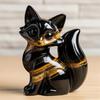 Luxury Fox Sculpture Healing Fox Statue Lucky Animal Figurine Home Office Desktop Decoration