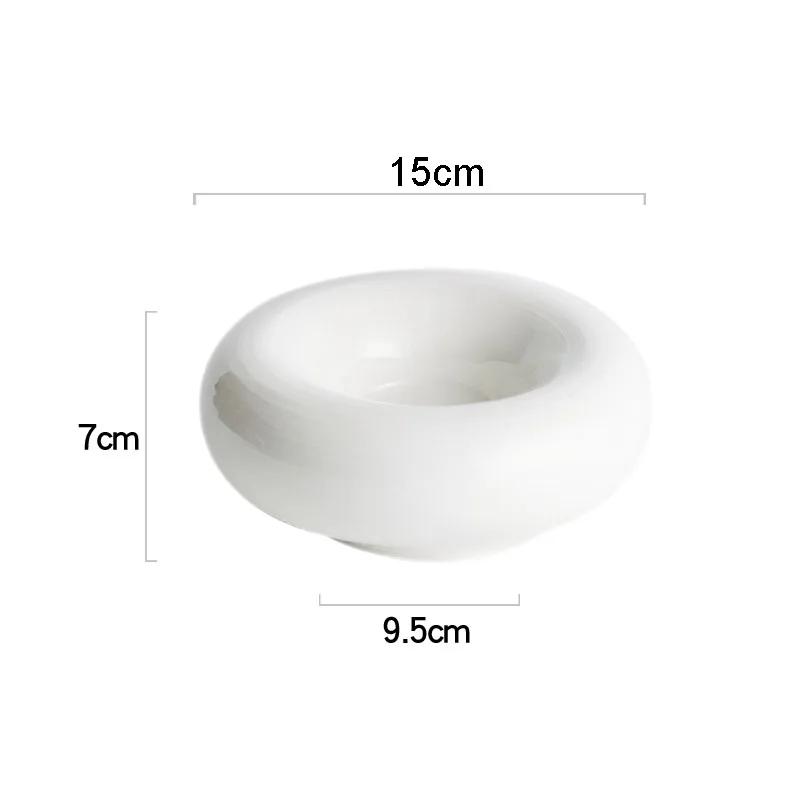 Креативная белая керамическая посуда Салатница Десертница Тарелка для закусок Домашнее украшение стола Тарелка для торта Кухонная утварь Фарфор