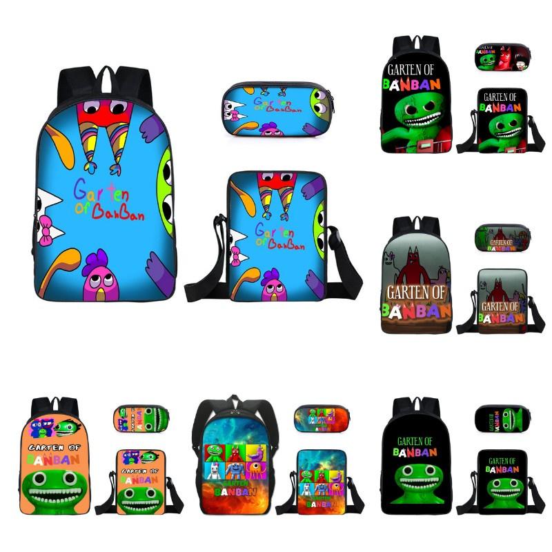 3 шт./компл. Рюкзак Garten Of Banban, наплечная сумка, пенал, студенческий школьный подарок