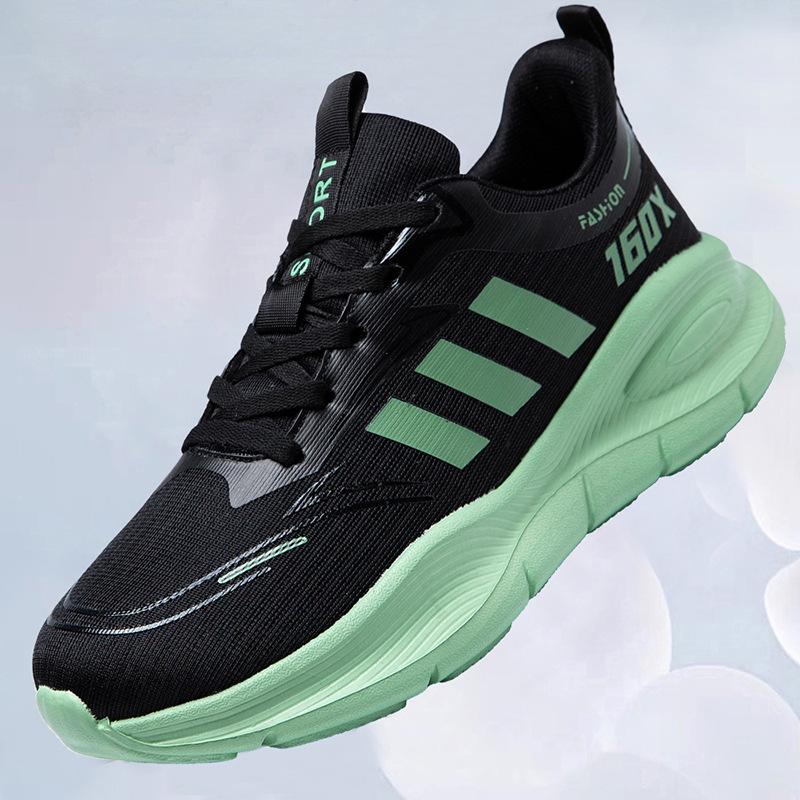 Мужская обувь большого размера 2025 года, тренд весны и осени, дышащая спортивная обувь для пар, повседневная, универсальная, легкая и удобная сетчатая студенческая обувь