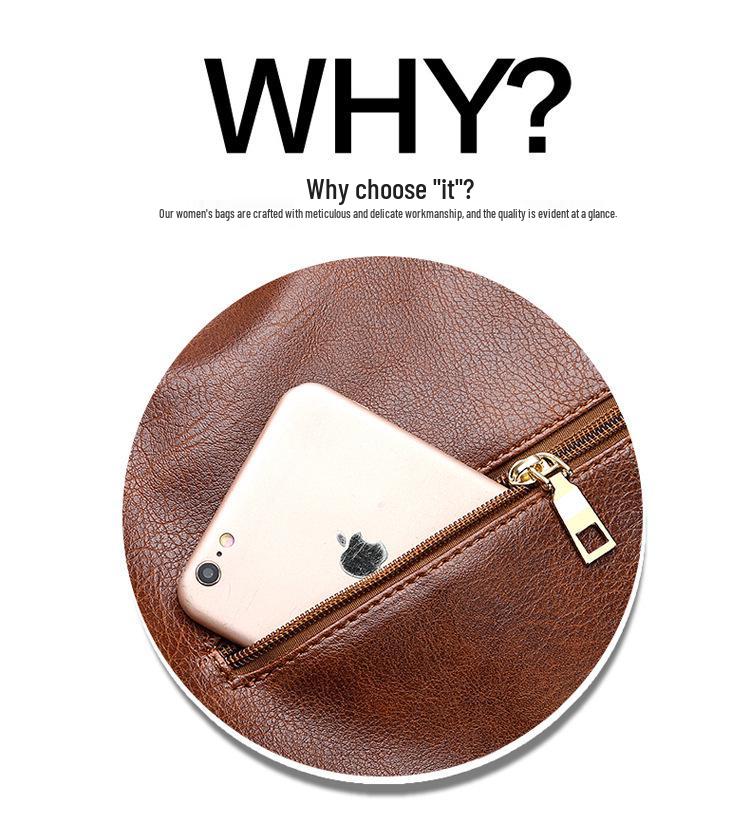 2025 Shiling Autumn Women's Handheld Crossbody PU Tote - Large Capacity