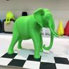 3D Печать Симуляция Слона Игрушка Статуэтка Креативная Садовая Сцена Маленькое Украшение Поделки Животное Слон Настольный Декор Офиса Подарок