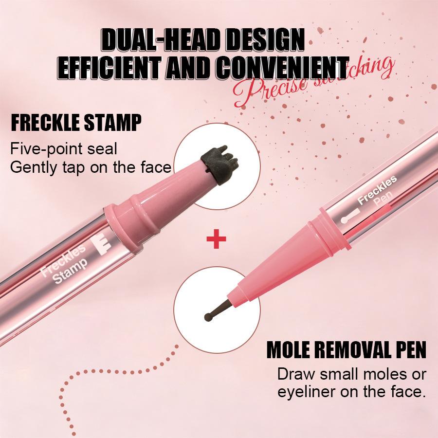 Faux Freckle Beauty Mark Pen Natural Pigmented Double-Ended American Style