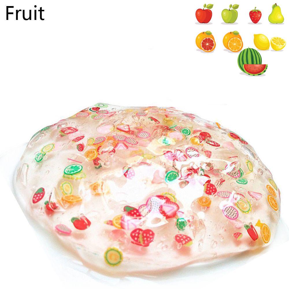 Non-Toxic Super Clear Crystal Fruit Slime for Kids Jelly Slime Mud 60ml