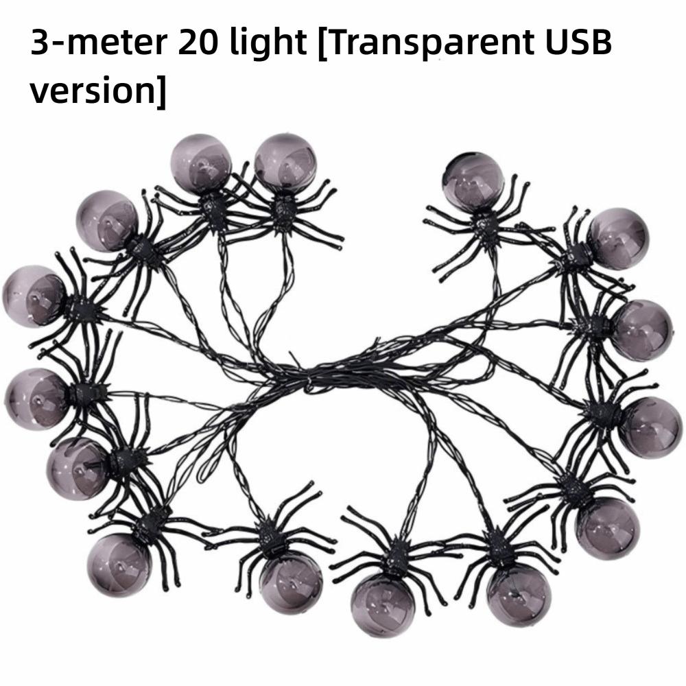 Halloween Themed LED Halloween String Lights Spider Shaped LED String Lights  Indoor Display