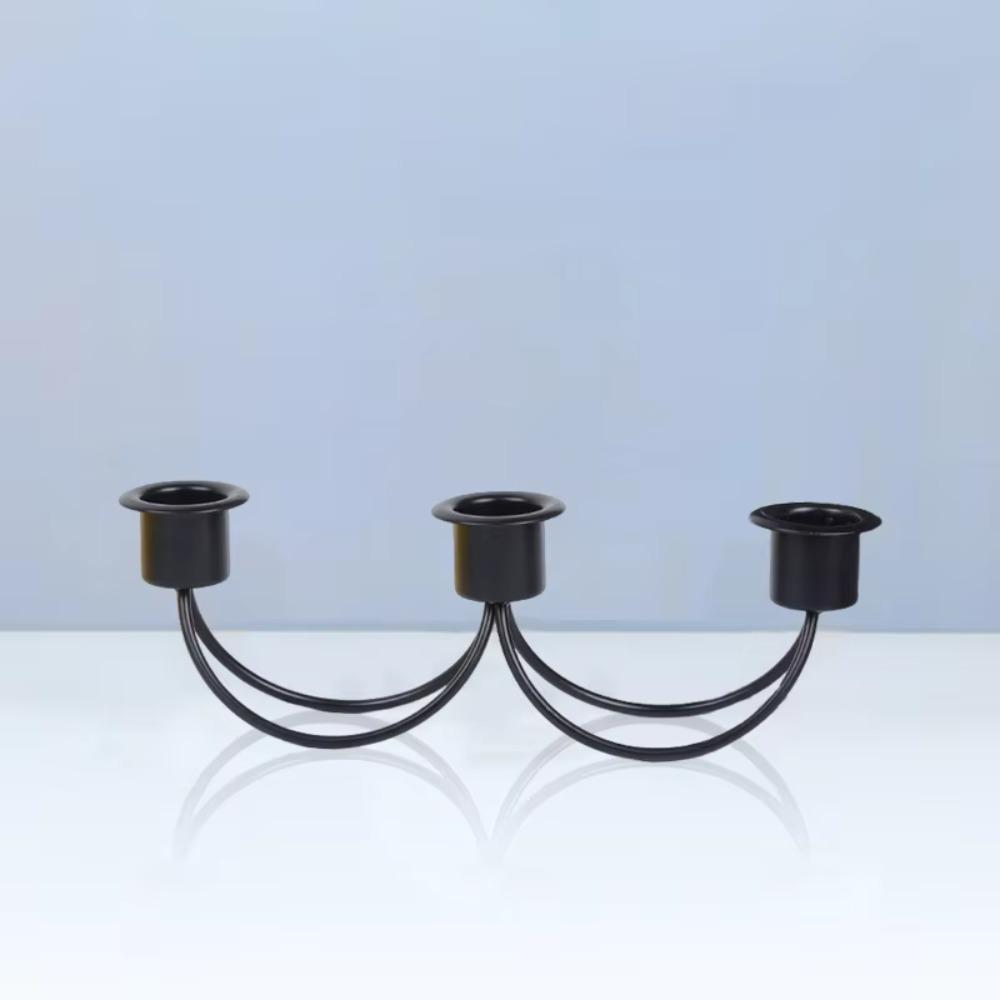 Винтажный подсвечник с тремя головками, минималистский подсвечник, декор стола, подсвечник для мероприятий