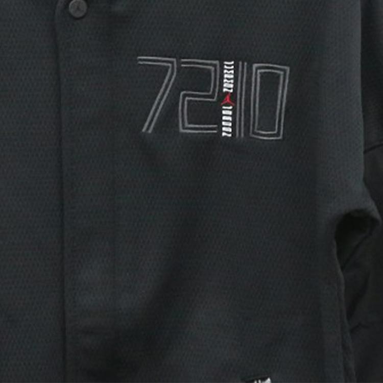 Jordan Повседневная спортивная куртка с цифровым узором Мужская верхняя одежда Черный 777500-010