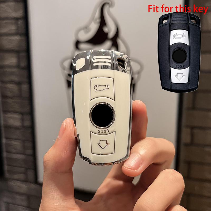 Мягкий чехол для дистанционного ключа из ТПУ для BMW X1 X5 X6 Z4 E90 E60 E70 E87 3 5 6 Series M3 M5, держатель в виде ракушки, аксессуары для брелоков