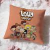 Чехол на подушку L-Loud House Премиум Комфорт Двусторонний Чехол на Подушку - Дизайн "Два в Одном" для Любой Комнаты и Салона Автомобиля