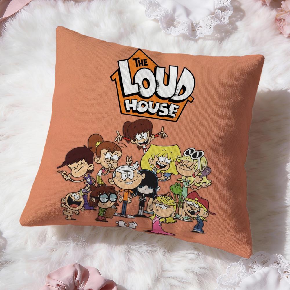 Чехол на подушку L-Loud House Премиум Комфорт Двусторонний Чехол на Подушку - Дизайн "Два в Одном" для Любой Комнаты и Салона Автомобиля